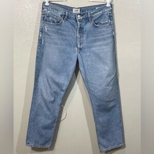 Citizens Of Humanity Light Blue Cropped Jeans